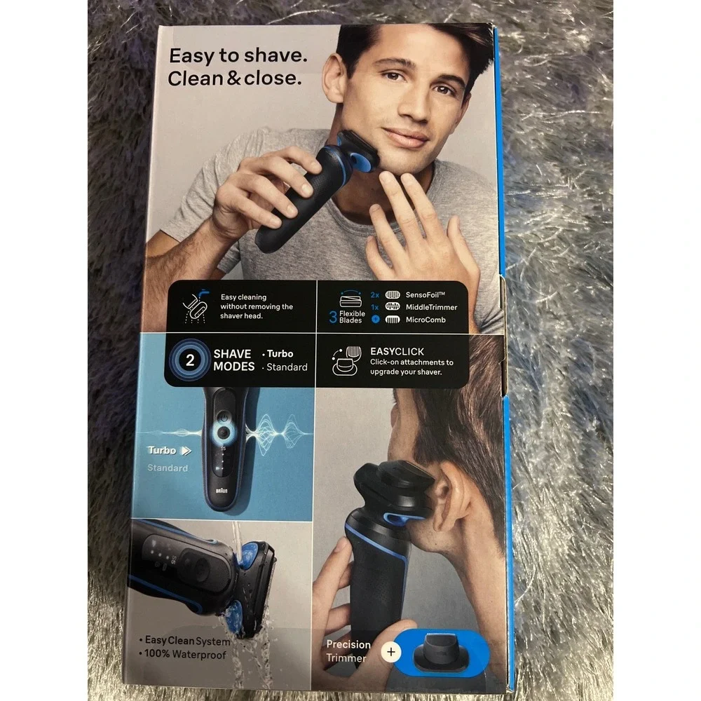 Braun Series 5‎ 5118s Men's Electric Shaver Kit Clean Fast Shave 50 Min Battery
